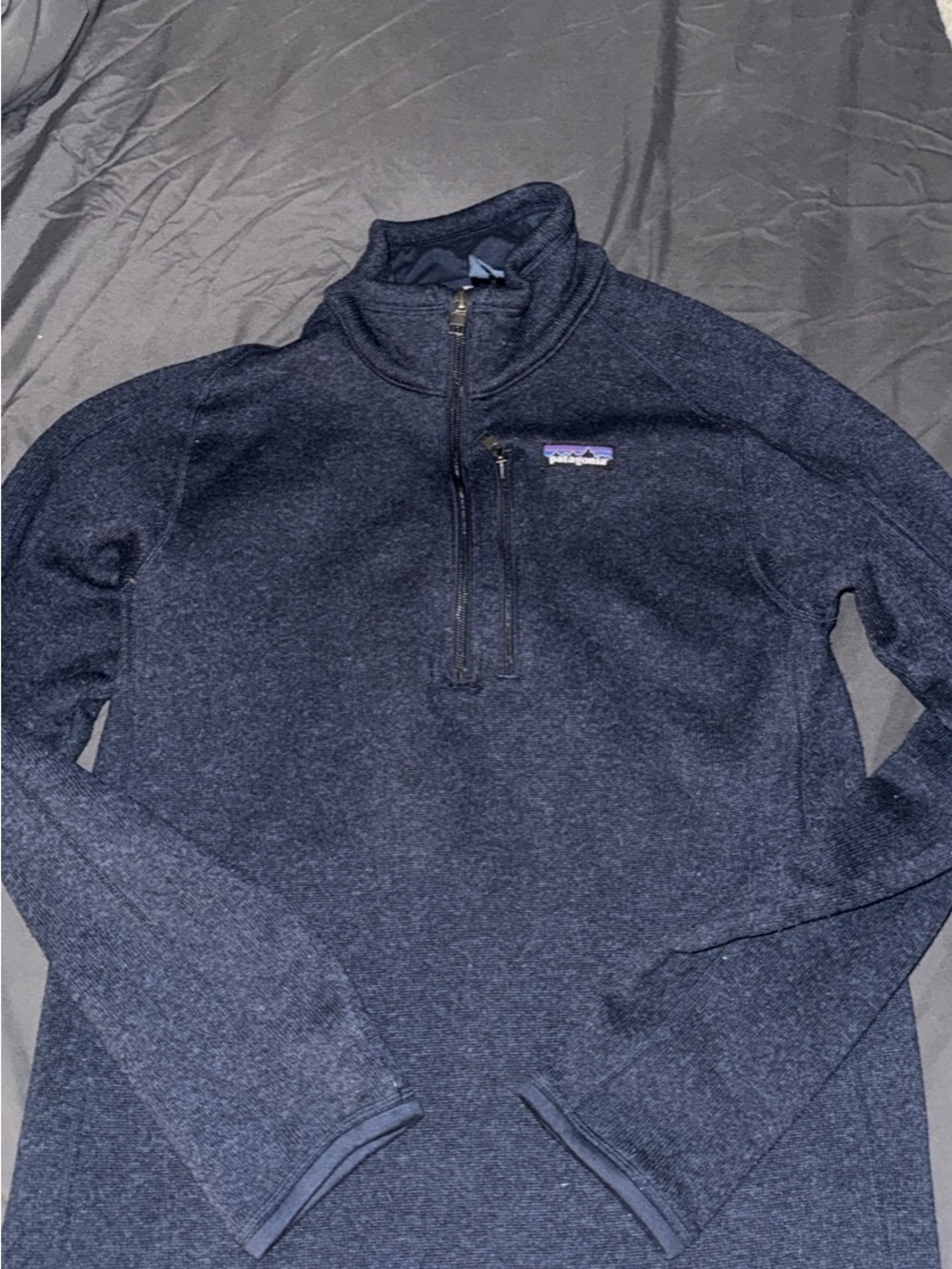 Patagonia Men's Navy Quarter-Zip Fleece Pullover